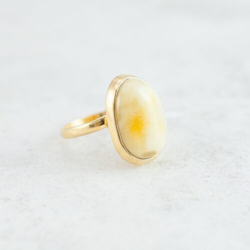Gold Amber Ring Yellow Amber Ring Butterscotch Amber Ring Yolk Amber Ring Amber Silver Ring Statement Ring Amber Oval Ring Amber Jewellery