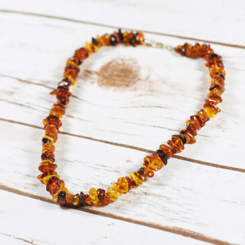 Natural Raw Baltic Amber Beaded Necklace - Unique & Gorgeous Amber Necklace