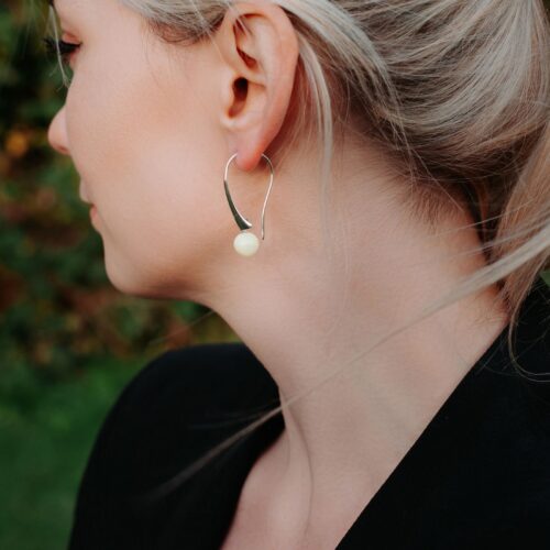 Baltic Amber Earrings Amber Silver Earrings Amber Dangle Earrings Natural Amber Drop Earrings Genuine Amber Drop Earrings Gift for Her