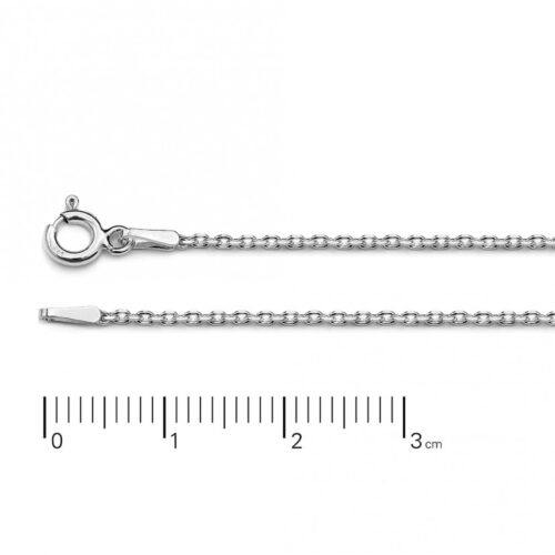 Sterling Silver Chain .925 Sterling Silver Rolo Chain with Lobster Claw Silver Anker Chain