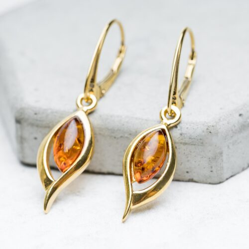 Delicate Amber Dangle Earrings Sterling Silver Earrings Amber Drop Earrings Gold Amber Dangle Earrings Baltic Amber Earrings Amber Jewellery