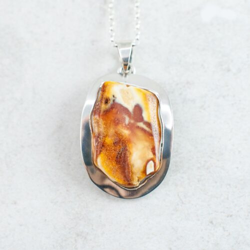 Honey Amber Pendant Necklace Butterscotch Amber Raw Stone Pendant Natural Amber Pendant Caramel Amber Modern Amber Jewelry Genuine Amber